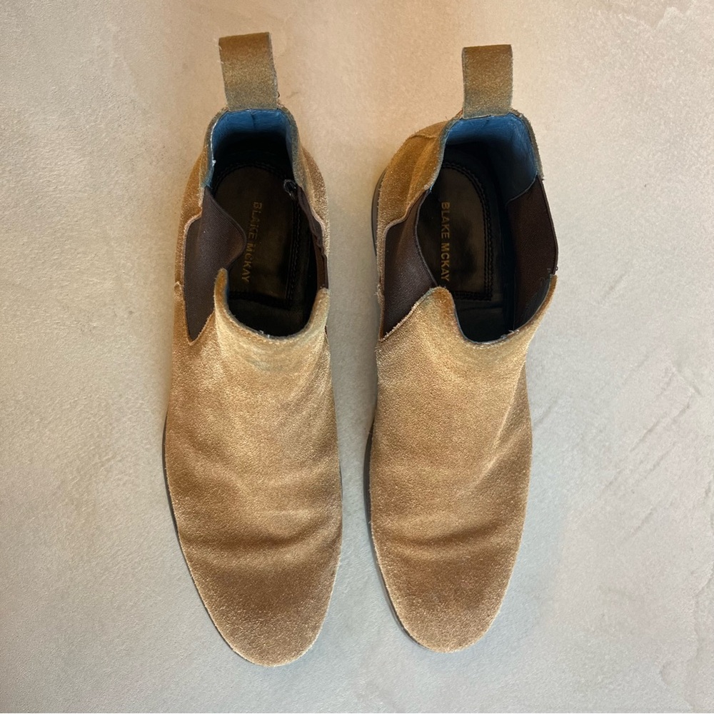 BLAKE MCKAY York Chelsea Boots in Light Brown Suede Size 8 - Picture 5 of 8